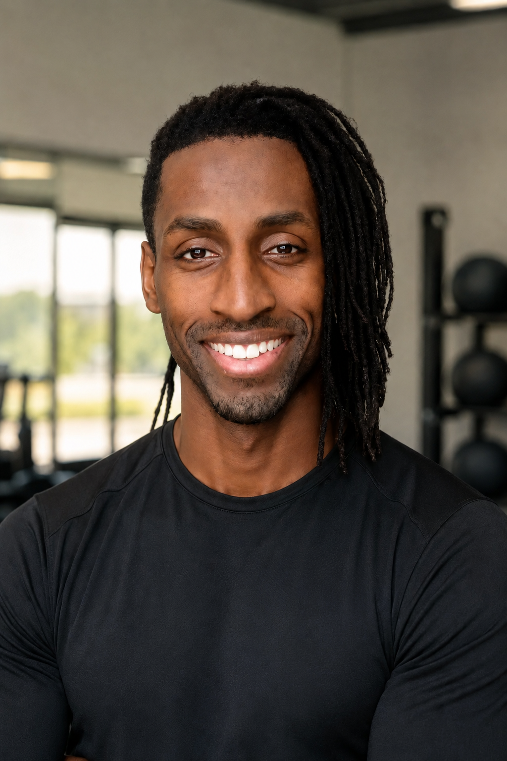 Portrait of Omari Johnson, founder and practitioner of Soma by Omari